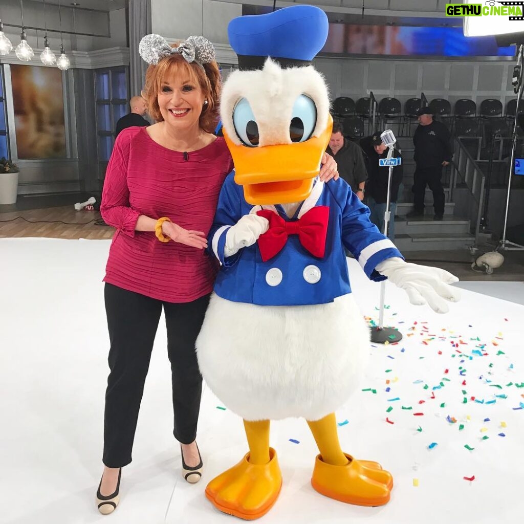 Joy Behar Instagram - The only Donald I seem to get along with these days...We're going to Disney World!