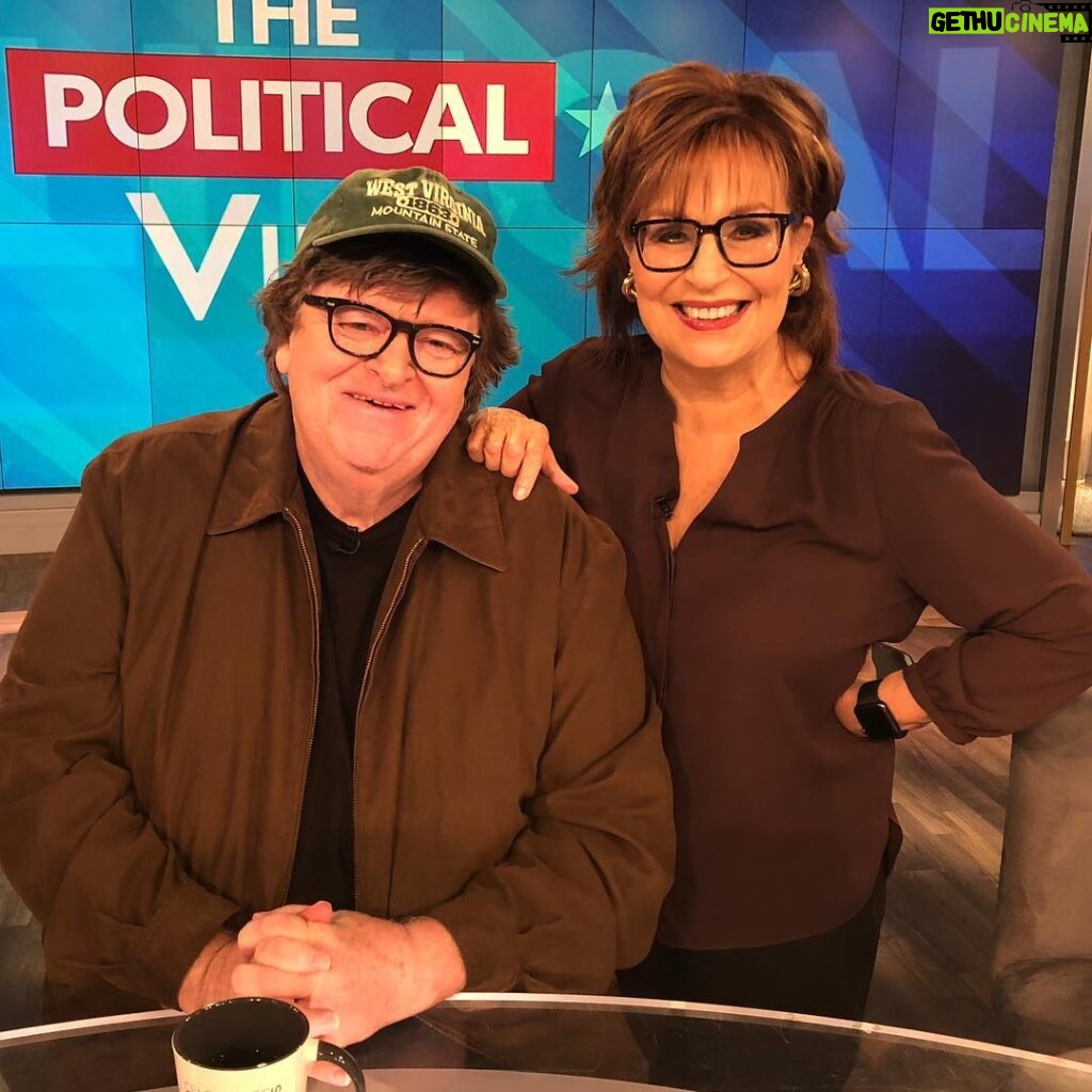 Joy Behar Instagram - Go see @michaelfmoore’s wonderful (and important) new film, #Fahrenheit119. And VOTE in November! Our democracy depends on it!!
