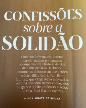 Judite Sousa Instagram - Confissões sobre a solidão. Um dos capítulos do meu livro hoje na VISÃO#@mafaldaanjos#📖📘📚 ❤️