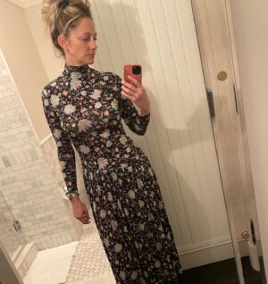 Judy Greer Instagram - The dresses I almost wore… (and one jumpsuit). I loved them all, but I could only wear one! Congratulations on the LA store @ullajohnson!! The selfies in your mirrors will be way better than this hotel room hallway! 

#ullajohnson #nyfw