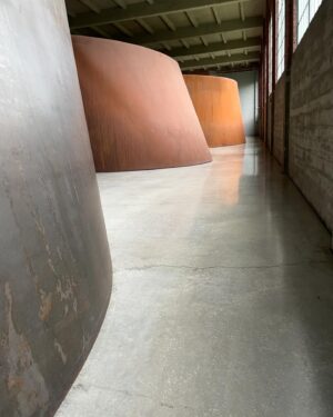 Judy Greer Instagram - I started to understand sculpture because of Richard Serra. I was a child (22) and moved to LA and found myself inside the art for the first time and I have loved his work ever since. These photos are from last summer at the dia: beacon. RIP Mr. Serra. 

#richardserra