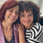 Judy Reyes Instagram - The bestest of the bestest! So great to reconnect! Love youse. #Clawsup #friendsforlife✊🏽👑♥️