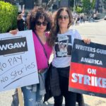 Judy Reyes Instagram - UNIDOS!✊🏽 Latine coming out to support hardcore! @wgawest @wgaeast @sagaftra @therealanaortiz @sashamerci @toddgrinnell #wgastrong
