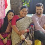 Jui Gadkari Instagram - Donot miss our Maha episode tomorrow at 1pm and 8pm @star_pravah also watch the Kusum Arjun Sayali trio having great fun!!! Pc- @therahulbhute