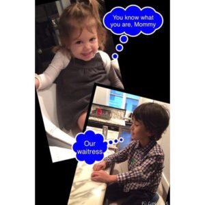 Jules Wainstein Instagram - Love my job... #ThrowBack 💋😂 #kids #moms #truth 🤔