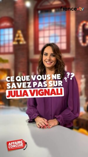Julia Vignali Instagram - Pour Affaire Conclue, Julia Vignali se prête au jeu du questions-réponses sur le thème de l’Histoire de l’Art ! 👩‍🎨Elle nous dévoile ses coups de coeur, ses oeuvres et artistes préférés, et bien d’autres ! ✨

#affaireconclue #francetv #france2 #artlovers