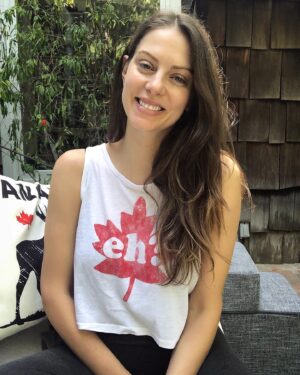 Julia Voth Instagram - Happy Canada day, eh! 🇨🇦 I’m about to go get me some #poutine and wash it down with some #maplesyrup because for sure that’s what you do on Canada’s birthday eh? PS the #eh shirt is still a thing #6yearsinarow #happycanadaday #ohnoforsure #happycanadadayeh #ehshirt #madeincanada