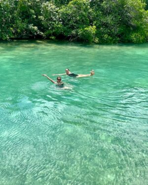 Julia Voth Instagram - What an incredible joy and gift to celebrate the union of @adriapetty   @jeff_obscured ❤️ I’m still feeling all the love and magic in my soul, grateful for seeing dear old friends and making new ones, human and the sea turtle kind. Floats down the lagoon and makeshift floating midnight paddle board bar memories will live forever in my heart. Love you both so very much 💕 

#onelove #adriaplusjeffforever #jamaicanmehappy