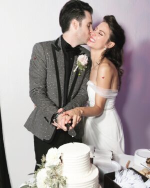 Julia Voth Instagram - I don’t think I’ve ever smiled as much as I did this day. Happy anniversary my love! I can’t wait for all the smiles and love we will experience as we embark on the next chapter of our beautiful journey together. I could not ask for a better teammate. I love you so much 💕❤️ @dzonshine