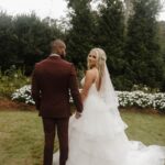 Julia Hart Instagram - Mr & Mrs Johnson🤍💍 #fridaythe13th 📸: @bohemewinterphotography