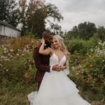 Julia Hart Instagram - Mr & Mrs Johnson🤍💍 #fridaythe13th 📸: @bohemewinterphotography