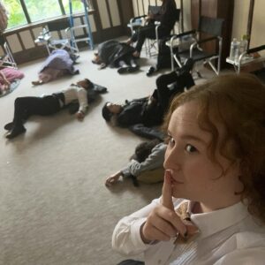 Julia Lester Instagram - One week since the release of #PromDatesHulu 🎉 it’s been so special hearing how much you all have loved this movie. Thank you for the all of the messages and posts and fan edits of my girl Hannah. I loved getting to play her🖤 If you haven’t caught it yet, I hope this movie makes you laugh and cheer and reminds you to tell your besties you love them even if they annoy u and maybe keep secrets from u sometimes maybe !!!!! 
  shoutout to the silliest 6 weeks in Syracuse. I can’t believe I got to be covered in blood and vomit for most of them 🫶🫶🫶