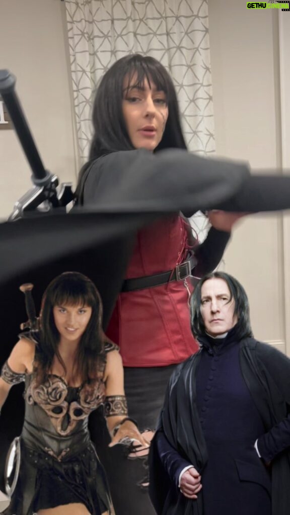 Julia Maggio Instagram - If you combine Xena Warrior Princess & Snape, you get Clive from Final Fantasy. I don’t make the rules. #gaming #videogames #finalfantasy #ff16 #clive #xenawarriorprincess #snape #severussnape #harrypotter #cosplay #kenshiyonezu
