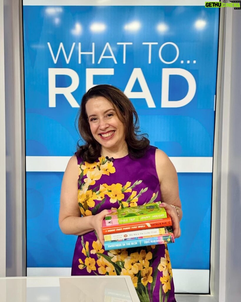 Julia Quinn Instagram - Fun times on the @todayshow this morning, recommending my favorite new books! Talked about Earls Trip by @holymolyjennyholi, I Hope This Finds You Well by @natwrotewhat, and We Were the Lucky Ones by @georgiahunter. Alas, ran out of time before we could get to Sweetness in the Skin by @ishi.ishi.ish and Where Rivers Part by @kaokaliayang, but you can read about them on the Today Show website—link in bio! #bookrecommendations #weweretheluckyones #bridgerton #authorsofinstagram