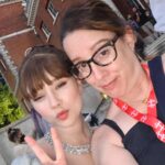 Julia Quinn Instagram - Hanging out at the #Bridgerton night shoot with Claudia Jessie…
