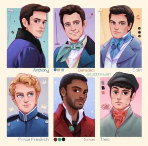 Julia Quinn Instagram - I love looking at #bridgertonfanart and it was such a treat to meet one of the best in Buenos Aires. @luztapiaart is so talented, and SUCH a nice person! Here are a few of my favorites…
