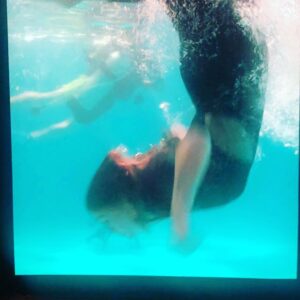 Julia Stiles Instagram - Georgina finds herself in hot water again. Season 3 Riviera @skyatlanticuk #underwaterphotography