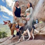 Juliana Harkavy Instagram - Family hike photo dump! 💞🥾🐾 #californiahiking #losangeleshiking #topangacanyon #hike #doghiking #getoutside #nature #canyonhike #adventures #hikingtrail #lahiking #californiaadventure