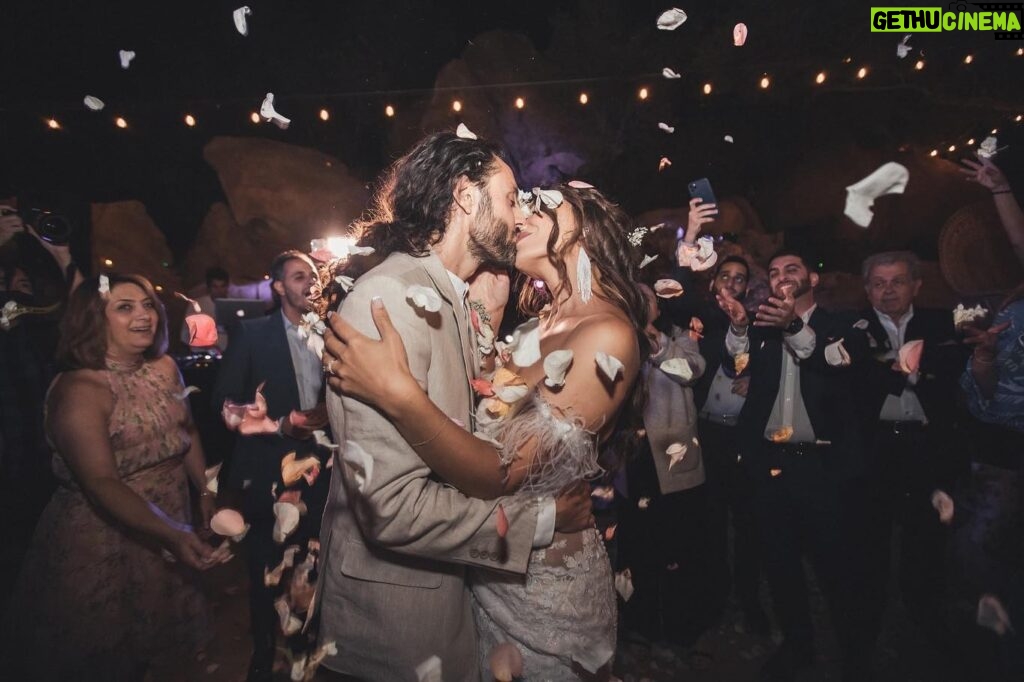 Juliana Harkavy Instagram - Happy 2 years wed to the love of my life and flame of my soul @eskandar_alexander Though the news from Israel has made today a difficult one to celebrate, you make every day so deeply meaningful, beautiful, and magical, my incredible King and best friend. Here's to infinity years together in health and happiness. ❤️‍🔥👑