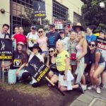 Juliana Harkavy Instagram – So empowering and equally surreal suiting up with my Arrow family to picket outside of WB studios yesterday. Thank you to everyone who came out to show your support!! 🏹💚🪧#sagaftrastrike #wgastrike #sagaftrastrong #wgastrong #teamarrow