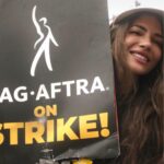 Juliana Harkavy Instagram – So empowering and equally surreal suiting up with my Arrow family to picket outside of WB studios yesterday. Thank you to everyone who came out to show your support!! 🏹💚🪧#sagaftrastrike #wgastrike #sagaftrastrong #wgastrong #teamarrow