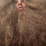 Juliana Harkavy Instagram - Felt cute, brushed out my hair, turned into Hagrid.