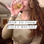 Juliana Harkavy Instagram - If you want a simple, mouthwatering recipe with a gourmet feel that's sure to impress, look no further. 🤌🏽✨ This filet mignon is the best I have ever had, and I'm going to show you exactly how to make it at home!🍴🤤😍 Ingredients: 🥩 2 high quality Filet Mignons (6 oz) 🧂salt & ground black pepper to taste (season generously!) 🛢️ 1 tablespoon oil 🧈 2 tablespoons unsalted butter 🧄 5 cloves garlic peeled (see video for how to make fermented honey garlic) 🌱 4 sprigs fresh rosemary Instructions: Prep: Remove fillet steaks from fridge 30-60 minutes before preparing. Unwrap, season generously with salt and pepper and let sit on a plate or cutting board on the counter. For best results, do not skip this step. Once ready to cook, heat oven to 360°F. Place a medium cast iron skillet over high heat for 3-5 minutes. Once hot, carefully add oil (watch out for splatters). Sear the Filet Mignon for 2 minutes per side (don't touch them once you've put them down), luntil browned with a nice crust. Immediately remove skillet from heat. Carefully add butter, garlic and rosemary to skillet. Place skillet in oven and bake for 4-5 minutes, depending on preferred doneness. As a rule of thumb, 5 minutes will yield fillet steaks cooked to about medium. 3-4 minutes will yield medium-rare fillet steaks. 2 minutes will yield rare fillet steaks. 6-7 minutes will yield medium-well and 8 minutes well-done fillet steaks. The exact timing depends on your exact Filet Mignon weight and thickness. Remove steak from skillet and place on a plate. Tent with foil, then rest for 7-10 minutes (do not skip rest). Serve with garlic cloves and butter from skillet. Pair with your favorite sides- you can never go wrong with potatoes and roasted veggies, or a salad! 🥔🥕🥗 Bon appétit! 😘 Handmade ceramic serving ware by @tintin_tannazm #recipes #homecooking #recipeoftheday #filetmignon #foodporn #dinnerideas #dinnerrecipes #dinnerpartyideas #datenight #datenightideas #datenightin #wifeymaterial #wine #gourmet #homecookedmeal #homecookingshow #cleanfood #healthyfood #healthyeating #keto #paleo #meatlover #castiron #castironcooking #proteinmeal #nourish #steak #steakporn #cookingclass #asmr