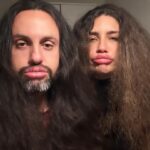 Juliana Harkavy Instagram - "The couple that brushes together crushes together" - or something like that. Happy Valentine's Day you filthy animals! Love, Your Resident Euro-Pop Wet Dream🤘🏽💝 #happyvalentinesday #loveday #funnylove #brushedoutcurls #hotstuff #funny #slaying #laughhard #soulmates #bettereveryyear #couplegoals #divinefeminine #divinemasculine #loverules #lollywood #sohotrightnow #everydayisvalentinesday #haircare #naturalhair #bestfriends #dreamman #relationshipgoals #coupleshumor #husbandandwifecomedy #romance #havefun #valentinesday2024 #longhair #longhairmen #longhairdontcare