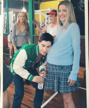 Julie Gonzalo Instagram - 16 years?!?! 🤯 👨‍👩‍👦 Repost from @justinlong
•
Dodgeball was released 16 years ago today 🤯 
That means our baby can now legally drive @julie_gonzalo! I suppose we should buy them a @dodgeofficial?  #NotAnAd! #JustAVeryLameJoke #tbt 😌🔧