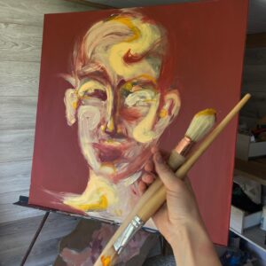 Julie Robert Instagram - Visage n•11 

Acrylique sur toile. 

Rendez-vous en mp.