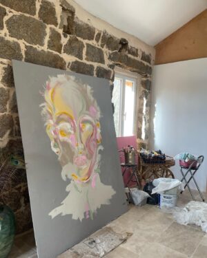 Julie Robert Instagram - VISAGE 12

2x1,50m 
Acrylique et enduit