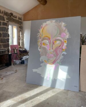 Julie Robert Instagram - VISAGE 12

2x1,50m 
Acrylique et enduit