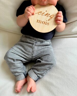 Julie St-Pierre Instagram - Mon bébé a 5 mois. 🥹🫶🏼💙