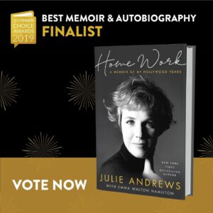 Julie Andrews Instagram - “Home Work” is a finalist in the Goodreads Choice Awards thanks to YOU! Please vote again - with our thanks! Link in bio. - Team Julie