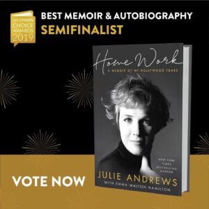 Julie Andrews Instagram - “Home Work” is a semi-finalist in the Good Reads Choice Awards! Voting ends in 4 days - link in bio, if you’d like to vote. - Team Julie