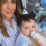 Julie Benz Instagram - We decided we don’t like cake… we prefer the bottle 🥛🍷…. also… not my baby 🙃 #weliketoparty
