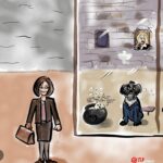 Julie Benz Instagram - These always make me giggle 🤭 thank you @tucartoons for sharing your art 🖼️