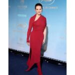 Juliette Binoche Instagram - Thank you @courreges for this special dress for Cannes festival. Nicolas di Felice, you are so talented ! Thank you 🖤💋