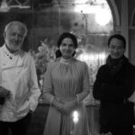 Juliette Binoche Instagram - THE TASTE OF THINGS (La Passion de Dodin Bouffant) is coming on the 14th of February ♥️in the US, UK... Here are some pictures I want to share while working with Tran Anh Hung on set. You can see a picture with Pierre Gagnaire our Chef & Hung and the last picture with Michel Nave and Galaeta et Bonnie, Pierre’s right hand who taught us fine cuisine ! 🧑‍🍳