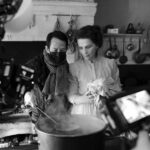 Juliette Binoche Instagram - THE TASTE OF THINGS (La Passion de Dodin Bouffant) is coming on the 14th of February ♥️in the US, UK... Here are some pictures I want to share while working with Tran Anh Hung on set. You can see a picture with Pierre Gagnaire our Chef & Hung and the last picture with Michel Nave and Galaeta et Bonnie, Pierre’s right hand who taught us fine cuisine ! 🧑‍🍳