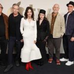 Juliette Binoche Instagram - THE NEW LOOK Feb 14th on 🍏tv or Canal (France). Here’s the team on this picture @lorenzodibonaventura_ @mendelsohnben @maisie_williams @johnmalkovichh and our show runner Todd Adam Kessler. Dior&Chanel personal’ journeys during World War 2 🖤 @acnestudios dress Stylist : @jonathan_huguet Makeup : @celine_planchenault Hair : @ericka_verrett