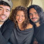 Justina Machado Instagram - Home for the holidays. My brothers ♥️♥️ Happy Thanksgiving🍁🍁🍁 #Chicago #Twins