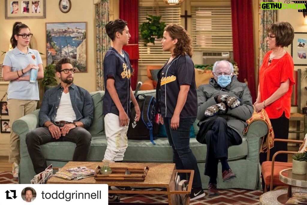 Justina Machado Instagram - #Repost @toddgrinnell with @get_repost ・・・ 😂😂 I love it thank you @toddgrinnell amazing sister-in-law @jillie.ree #FeelTheBern #TioBernie