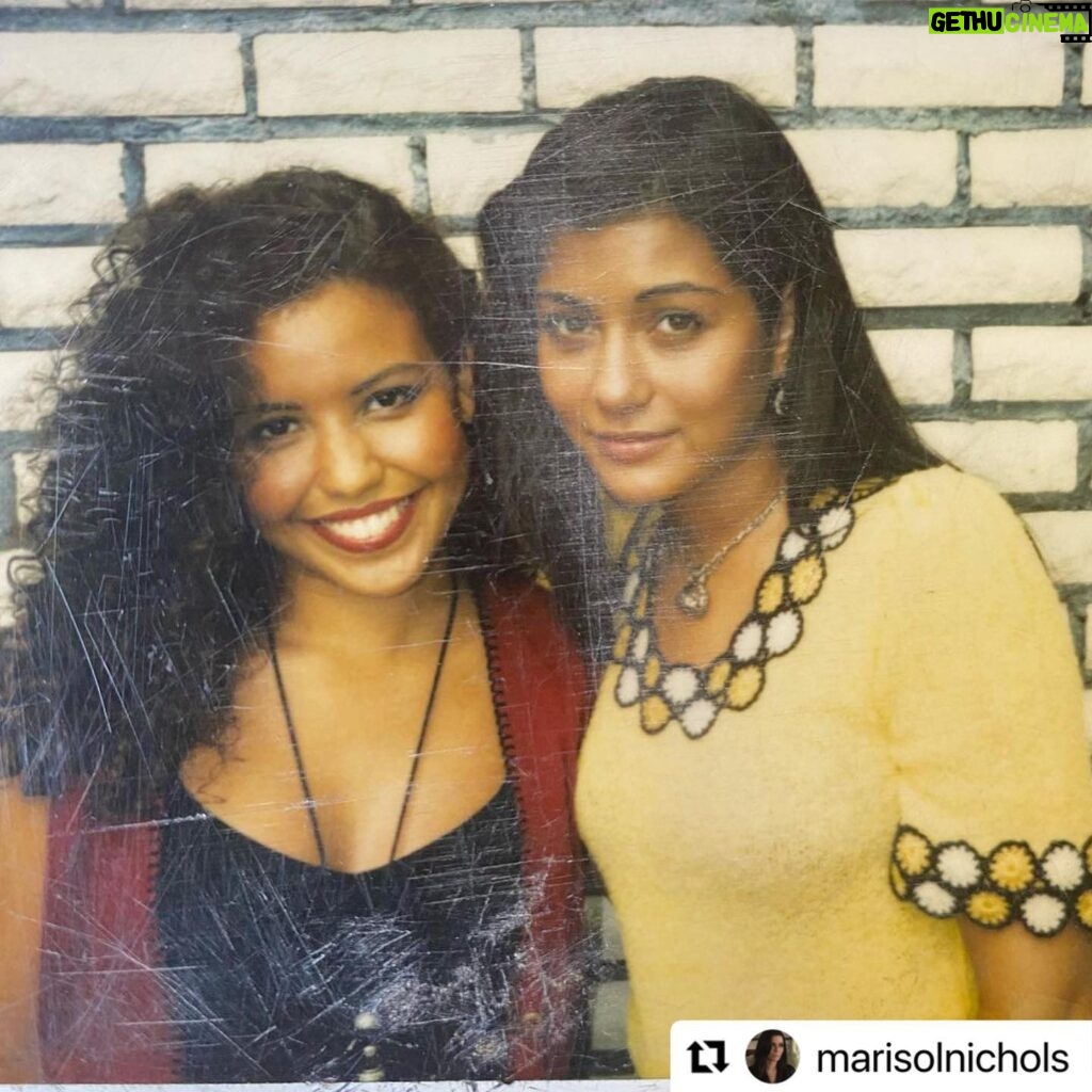 Justina Machado Instagram - This picture!!! Thank you @marisolnichols for posting and yes girl I totally remember playing a chola and filming in Pilsen . It was my first TV gig too!!! ♥️♥️♥️ #Repost @marisolnichols with @make_repost ・・・ #fbf 90’s I believe this was one of my first on camera gigs ever. It was an episode of a show called Missing Persons that shot in Chicago. Me and @justinamachado played some cholas that witnessed something going on (don’t remember). I just remember it was fun as hell amd I met this fierce Latina. @justinamachado remember this?! 😂