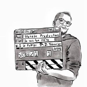 Justine Le Pottier Instagram - "Faire un film, c'est avoir une idée et trouver les gens qui vont t'aider à la réaliser." Alors merci les gens, merci d'avoir donné de votre temps et de votre talent pour que ce film existe. Vous avez été magnifiques, sublimes et terriblement bons ! Personne ne s'est engueulé (enfin pas que je sache) et ça n'arrive jamais sur un plateau normalement. Merci d'avoir donné tant d'énergie pour ce tournage. Merci Alex et Cécile, d'avoir été les premiers à y croire et d'avoir simplement dit : "ok on produit ton film" Merci Sacha, merci pour ta bonne humeur et ton efficacité, merci Nelly à qui j'ai demandé au moins 10 fois par jour : c'est bon on est raccord là ? merci d'avoir répondu à toutes mes questions relous et de m'avoir rassurée à chaque plan. Merci les acteurs, vous êtes si beaux à l'image, mention spéciale à Paul, tu es de tous les plans et t'as tellement assuré, ta bonne humeur a contaminé tout le monde. Merci Augustin tu es le seul assistant caméra que je connaisse à apporter des gâteaux faits maison dès le 1er jour... Merci à nos régisseurs d'amour qui, non seulement nous ont nourris comme seules nos mères auraient pu le faire, mais qui nous ont trouvé ce putain de décor de cuisine, ça c'est grand. Merci Ugo d'avoir sacrifié un dos et une épaule sans jamais râler, merci Dav Tab pour ta gentillesse et ton talent (avoue on est content de tourner un format plus long) merci Pierre, décorateur et accessoiriste multitâche, chez qui je soupçonne un don d'ubiquité parce que c'est fou de créer une dizaine de décors tout seul, merci Vincent et Kim d'avoir rendu nos comédiens beaux et si bien coiffés, merci Matthieu, merci Marion et merci Leslie d'avoir apporté un vrai plus à la création des personnages, je sais à quel point que vous êtes débordés, on a tellement de chance que vous ayez accepté ce projet. Merci à Basile, qui n'a eu de cesse de nous dire : " oui c'est cool". Merci Jason, Arthur, Antoine, Justin, les ninjas de l'ombre. Je suis si fière d'avoir travaillé avec vous. Merci @annaapter qui en plus d'être une super comédienne, a quand même un sacré talent de dessinatrice.
Et enfin merci le #cnctalent et merci l'#adami d'avoir soutenu le film ❤