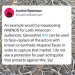 Justine Bateman Instagram – More issues to look at in the #SAG tentative #AI agreement
