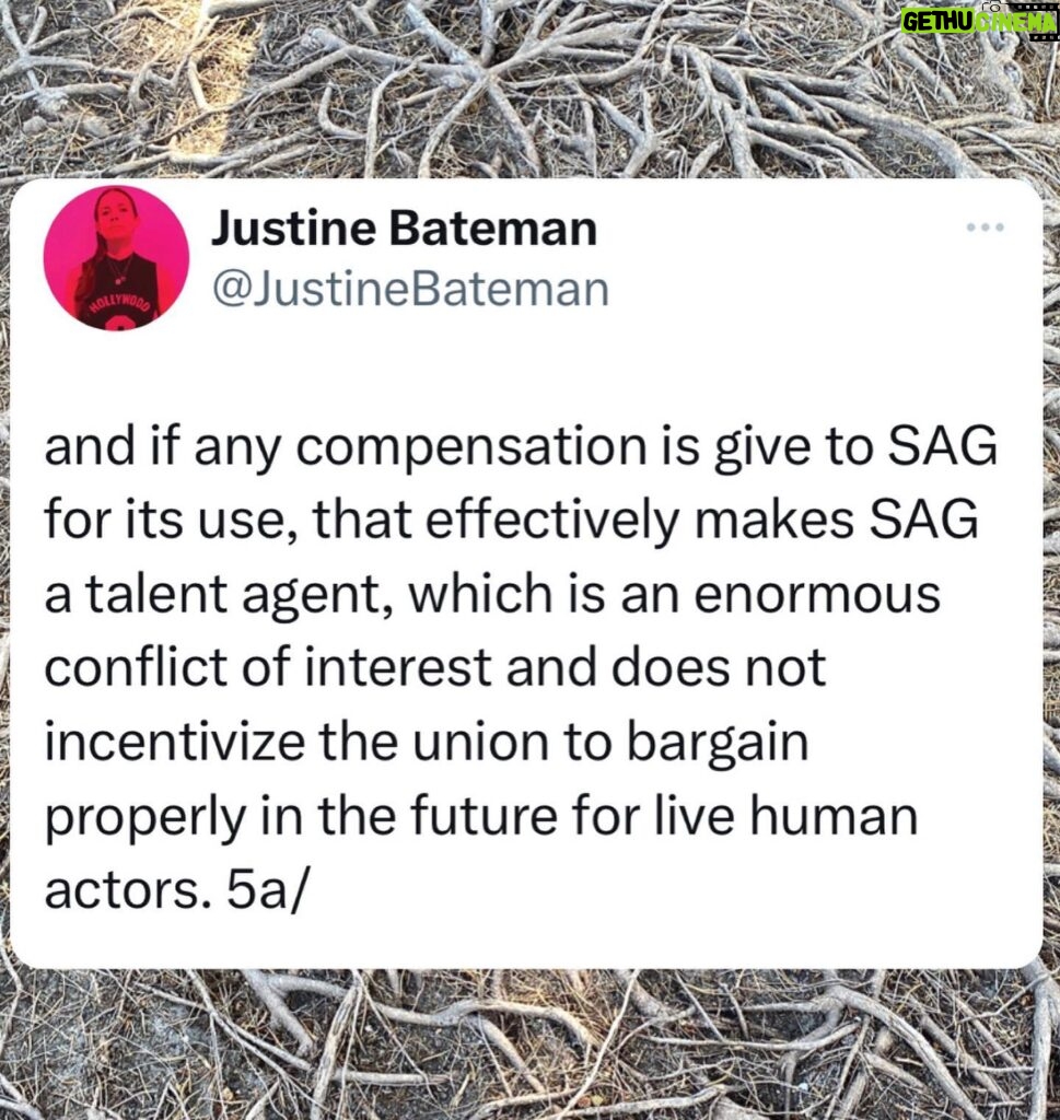 Justine Bateman Instagram - More issues to look at in the #SAG tentative #AI agreement