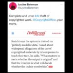 Justine Bateman Instagram – All eyes on the #USCopyrightOffice.