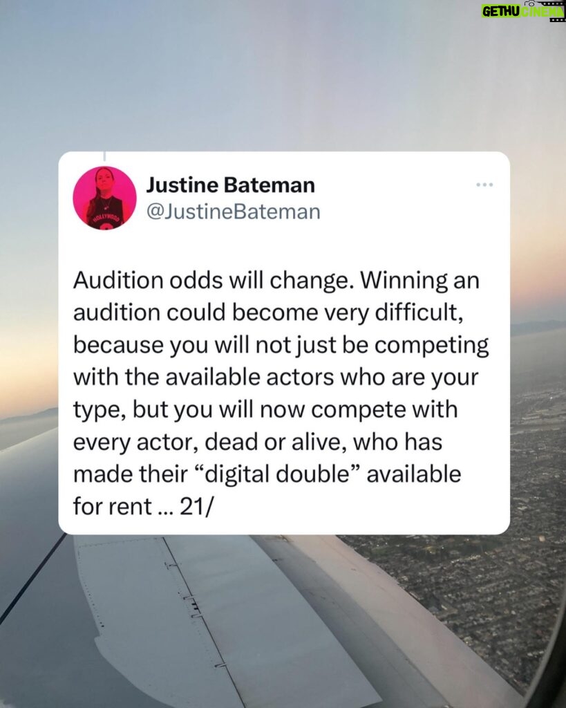Justine Bateman Instagram - Part 3. #SAG #AI