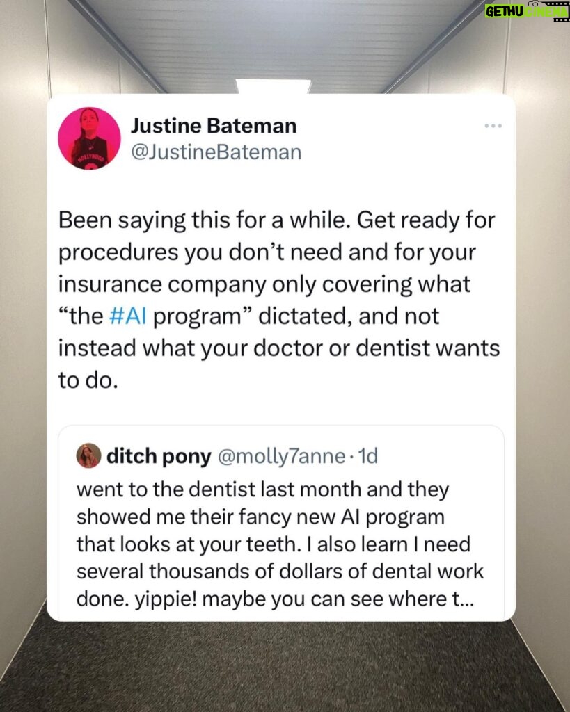 Justine Bateman Instagram - #AI in medicine. Get a second opinion.